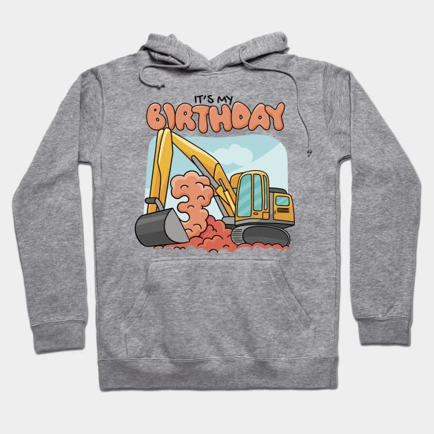 Excavator  P R t shirt Hoodie by LindenDesigns